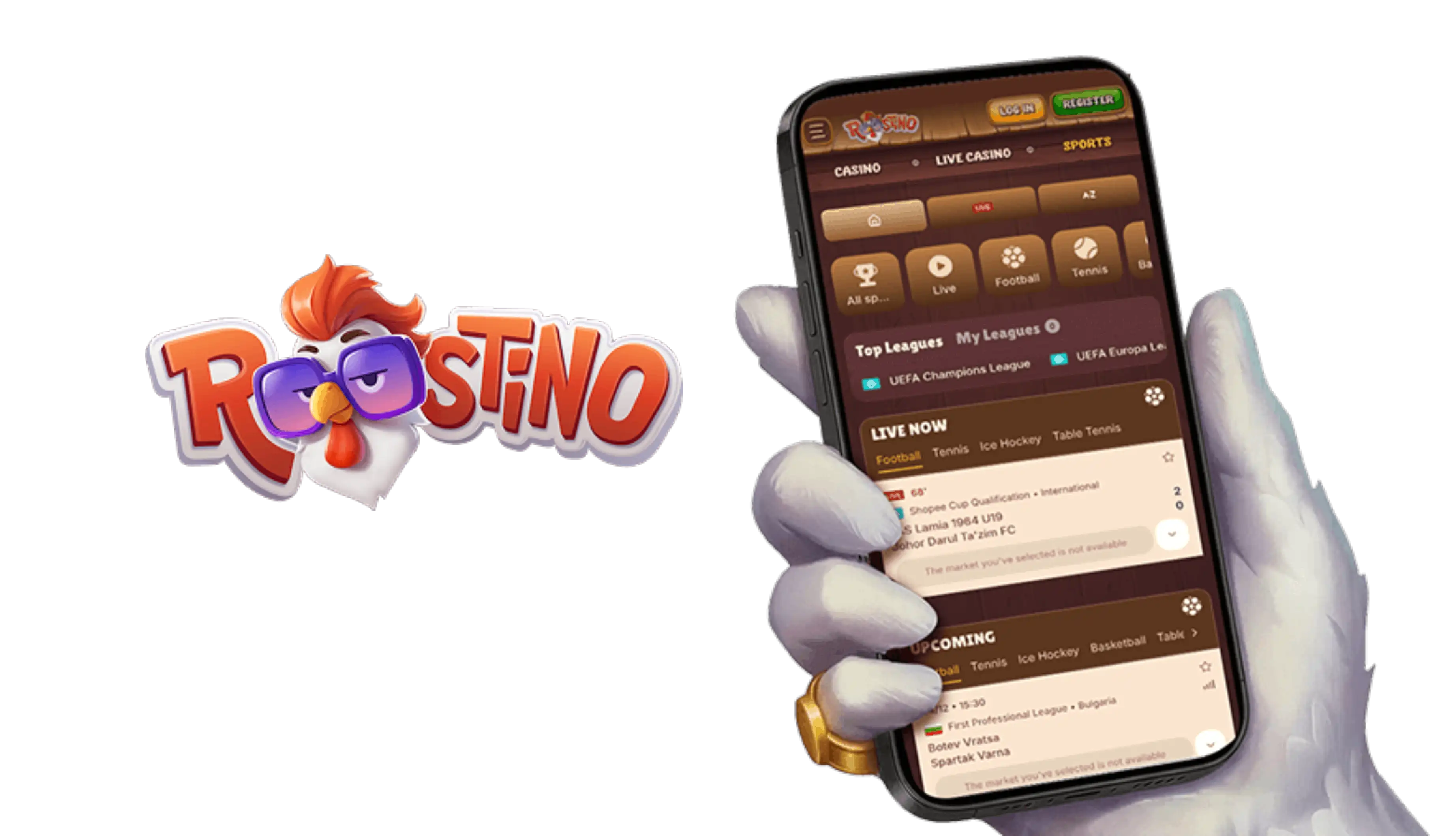 Roostino Casino App-Screenshot